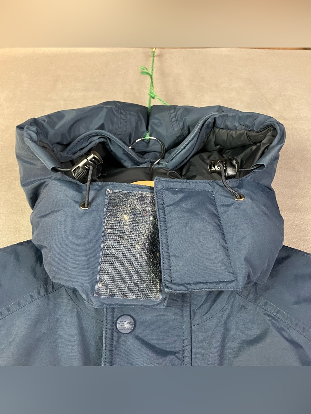 LL Bean Maine Wardens Parka Goose Down Gore Tex Jacket Men Small Blue Zip Button - Picture 7 of 16